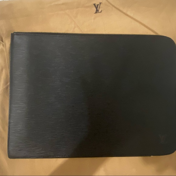 Louis Vuitton Noir Epi Poche Documents Briefcase. Never used! - Picture 9 of 10